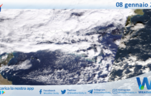 Meteo Sicilia: immagine satellitare Nasa di lunedì 08 gennaio 2024