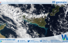 Meteo Sicilia: immagine satellitare Nasa di martedì 09 gennaio 2024