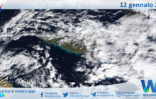 Meteo Sicilia: immagine satellitare Nasa di venerdì 12 gennaio 2024