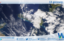 Meteo Sicilia: immagine satellitare Nasa di sabato 13 gennaio 2024