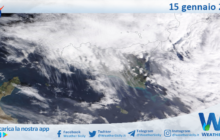 Meteo Sicilia: immagine satellitare Nasa di lunedì 15 gennaio 2024