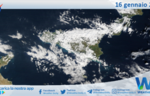 Meteo Sicilia: immagine satellitare Nasa di martedì 16 gennaio 2024