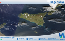 Meteo Sicilia: immagine satellitare Nasa di giovedì 18 gennaio 2024