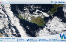 Meteo Sicilia: immagine satellitare Nasa di domenica 21 gennaio 2024