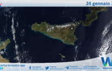 Meteo Sicilia: immagine satellitare Nasa di mercoledì 24 gennaio 2024