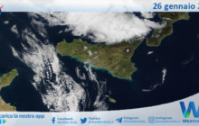 Meteo Sicilia: immagine satellitare Nasa di venerdì 26 gennaio 2024