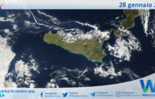 Meteo Sicilia: immagine satellitare Nasa di domenica 28 gennaio 2024