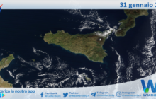 Meteo Sicilia: immagine satellitare Nasa di mercoledì 31 gennaio 2024