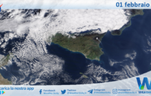 Meteo Sicilia: immagine satellitare Nasa di giovedì 01 febbraio 2024