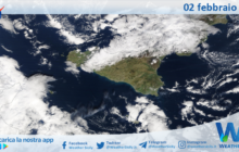 Meteo Sicilia: immagine satellitare Nasa di venerdì 02 febbraio 2024