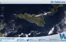 Meteo Sicilia: immagine satellitare Nasa di sabato 03 febbraio 2024