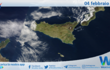 Meteo Sicilia: immagine satellitare Nasa di domenica 04 febbraio 2024