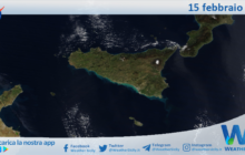 Meteo Sicilia: immagine satellitare Nasa di giovedì 15 febbraio 2024