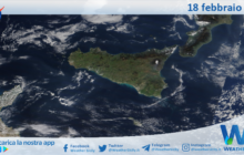 Meteo Sicilia: immagine satellitare Nasa di domenica 18 febbraio 2024