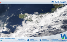 Meteo Sicilia: immagine satellitare Nasa di mercoledì 21 febbraio 2024