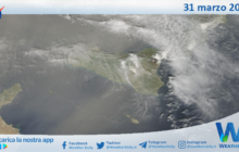 Meteo Sicilia: immagine satellitare Nasa di domenica 31 marzo 2024