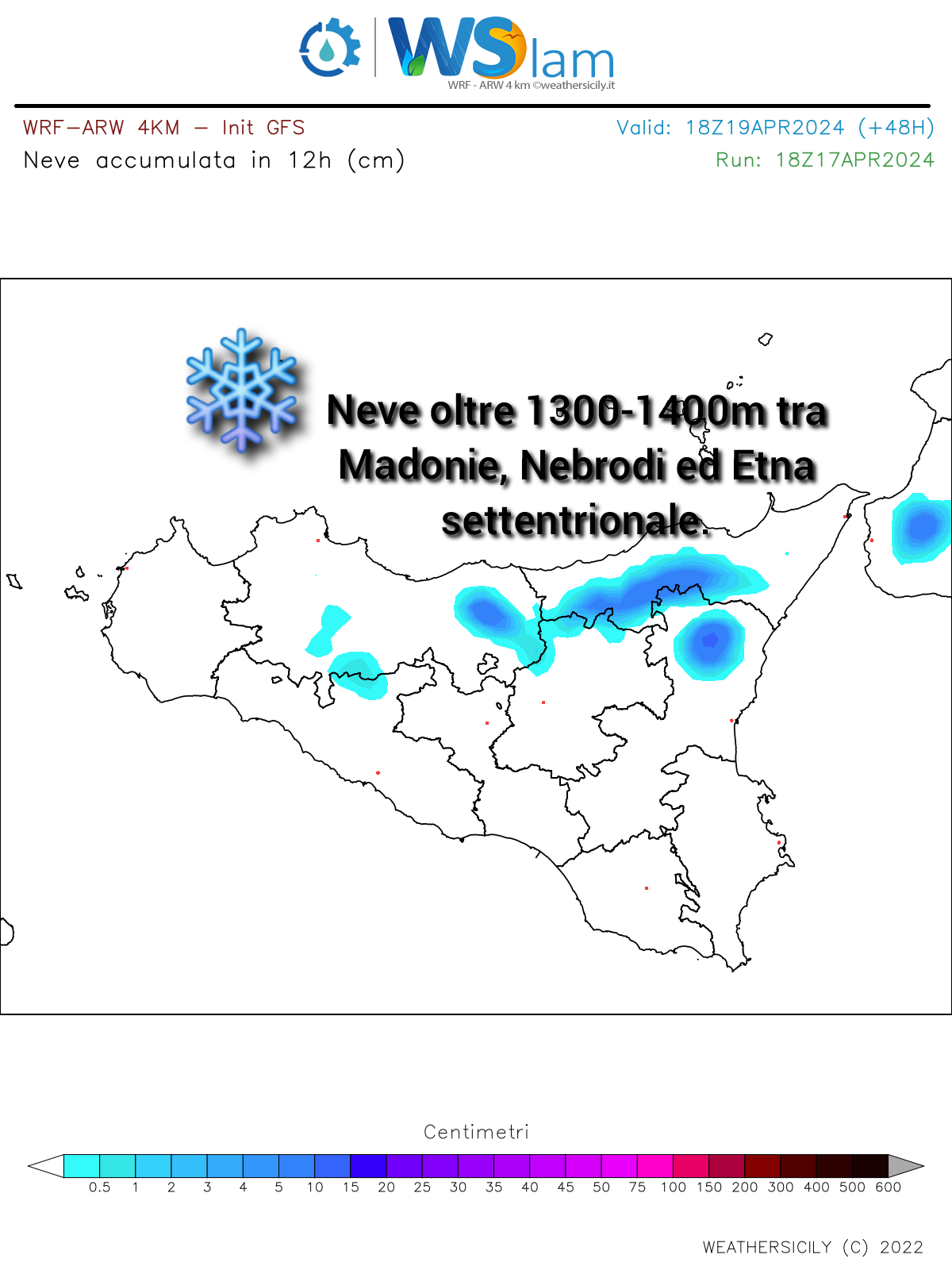 Meteo Sicilia: aria fredda in arrivo! Attese nevicate tra Madonie, Nebrodi ed Etna.