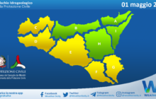 Meteo Sicilia: bollettino di allerta meteo per domani, mercoledì 01 maggio 2024