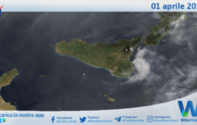 Meteo Sicilia: immagine satellitare Nasa di lunedì 01 aprile 2024