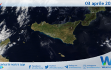 Meteo Sicilia: immagine satellitare Nasa di mercoledì 03 aprile 2024