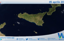 Meteo Sicilia: immagine satellitare Nasa di venerdì 05 aprile 2024