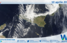 Meteo Sicilia: immagine satellitare Nasa di mercoledì 10 aprile 2024