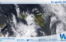 Meteo Sicilia: immagine satellitare Nasa di giovedì 11 aprile 2024