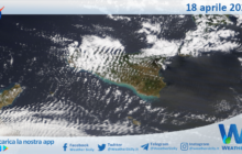 Meteo Sicilia: immagine satellitare Nasa di giovedì 18 aprile 2024