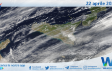 Meteo Sicilia: immagine satellitare Nasa di lunedì 22 aprile 2024