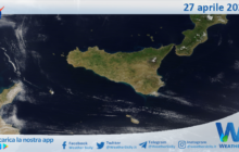 Meteo Sicilia: immagine satellitare Nasa di sabato 27 aprile 2024