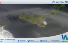 Meteo Sicilia: immagine satellitare Nasa di domenica 28 aprile 2024