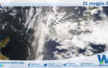 Meteo Sicilia: immagine satellitare Nasa di mercoledì 01 maggio 2024