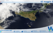 Meteo Sicilia: immagine satellitare Nasa di giovedì 02 maggio 2024