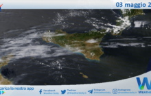 Meteo Sicilia: immagine satellitare Nasa di venerdì 03 maggio 2024