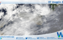 Meteo Sicilia: immagine satellitare Nasa di martedì 07 maggio 2024