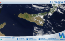 Meteo Sicilia: immagine satellitare Nasa di sabato 11 maggio 2024