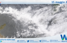 Meteo Sicilia: immagine satellitare Nasa di mercoledì 15 maggio 2024