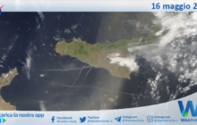 Meteo Sicilia: immagine satellitare Nasa di giovedì 16 maggio 2024