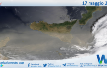 Meteo Sicilia: immagine satellitare Nasa di venerdì 17 maggio 2024