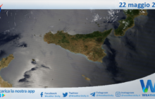 Meteo Sicilia: immagine satellitare Nasa di mercoledì 22 maggio 2024