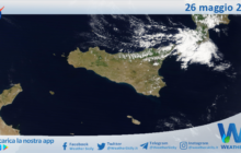 Meteo Sicilia: immagine satellitare Nasa di domenica 26 maggio 2024