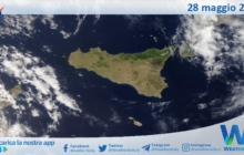 Meteo Sicilia: immagine satellitare Nasa di martedì 28 maggio 2024