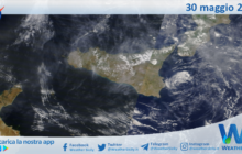 Meteo Sicilia: immagine satellitare Nasa di giovedì 30 maggio 2024