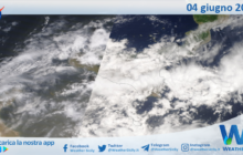 Meteo Sicilia: immagine satellitare Nasa di martedì 04 giugno 2024