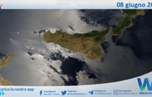 Meteo Sicilia: immagine satellitare Nasa di sabato 08 giugno 2024