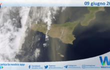 Meteo Sicilia: immagine satellitare Nasa di domenica 09 giugno 2024