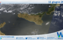 Meteo Sicilia: immagine satellitare Nasa di martedì 11 giugno 2024