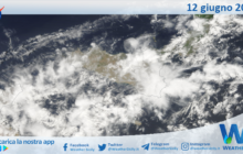 Meteo Sicilia: immagine satellitare Nasa di mercoledì 12 giugno 2024