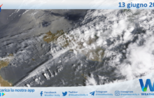 Meteo Sicilia: immagine satellitare Nasa di giovedì 13 giugno 2024