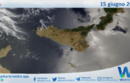 Meteo Sicilia: immagine satellitare Nasa di sabato 15 giugno 2024